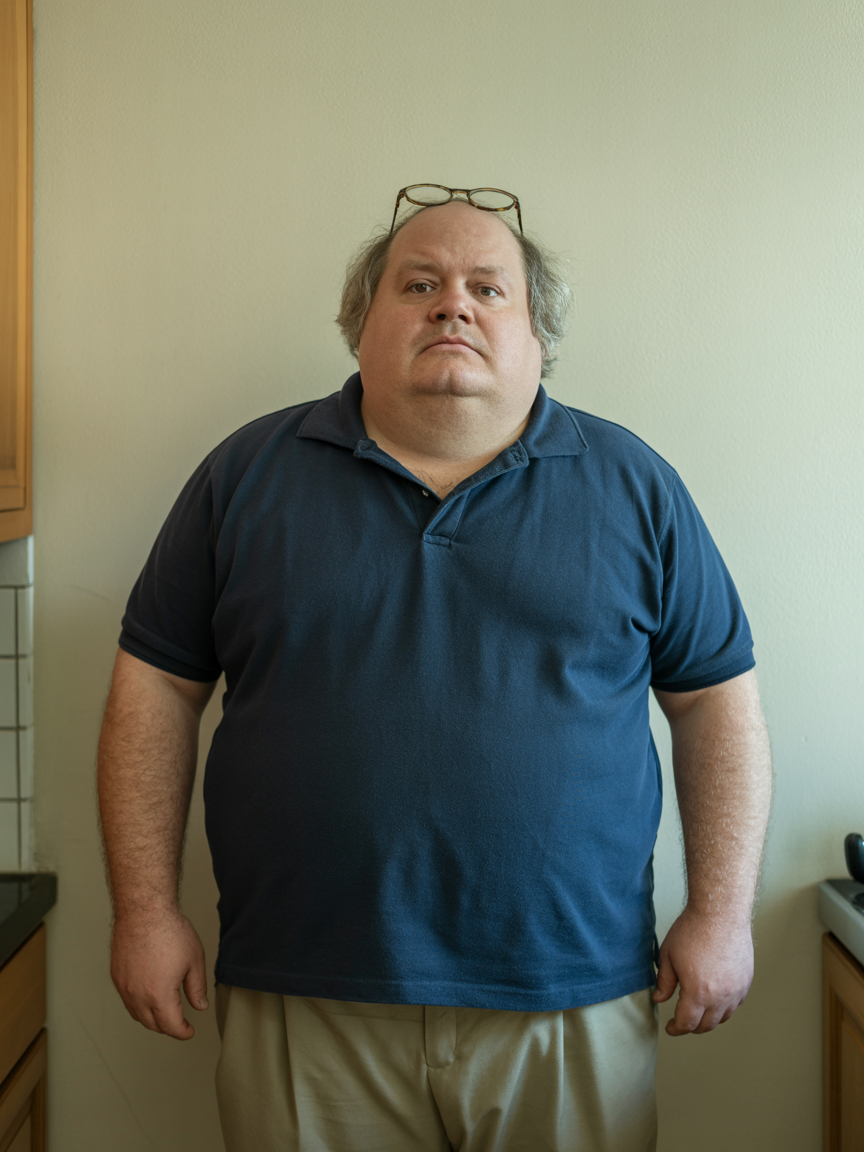 Michael T. before weight loss transformation